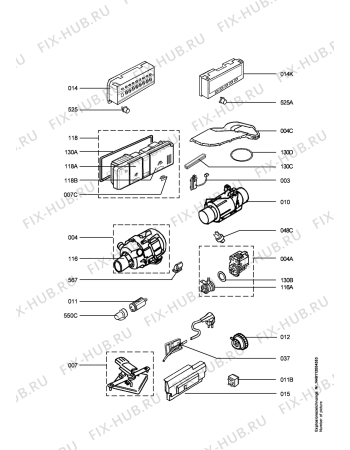 Взрыв-схема посудомоечной машины Privileg PROCOM96000X,10643 - Схема узла Electrical equipment 268